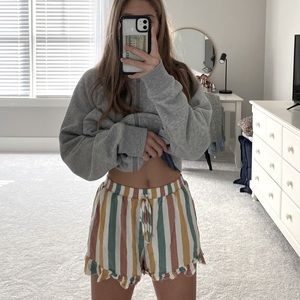 American Eagle striped shorts